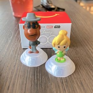 NEW McDonald’s Disney 100 Happy Meal Toy Tinkerbell & Joe Gardner Q2